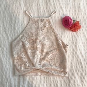 Lace crop top